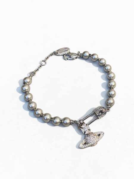 [비비엔 웨스트우드] 올림피아 펄 체인 브레이슬릿