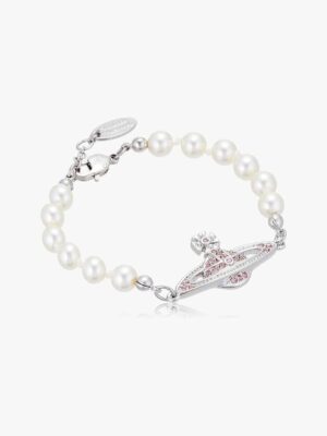 [비비엔 웨스트우드] V West 미니 바스 릴리프 펄 브레이슬릿 (2 COLOR)