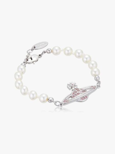 [비비엔 웨스트우드] V West 미니 바스 릴리프 펄 브레이슬릿 (2 COLOR)