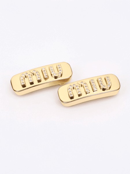 [미우미우] 메탈 헤어클립 헤어핀