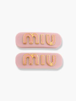 [미우미우] 플렉시글라스 앤 메탈 헤어핀 (2 COLORS)