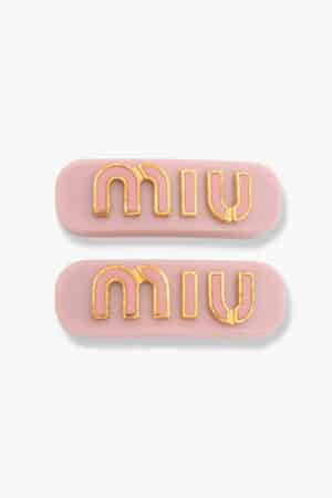 [미우미우] 플렉시글라스 앤 메탈 헤어핀 (2 COLORS)