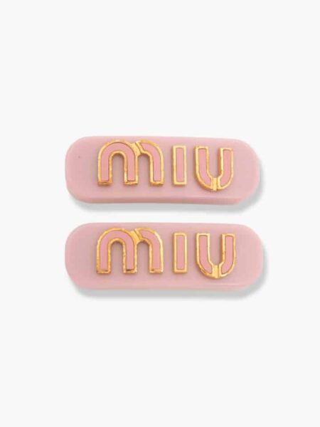 [미우미우] 플렉시글라스 앤 메탈 헤어핀 (2 COLORS)