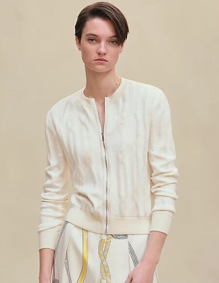 [에르메스] « Palefroi Remix » 모티프 롱 슬리브 가디 H5H2738