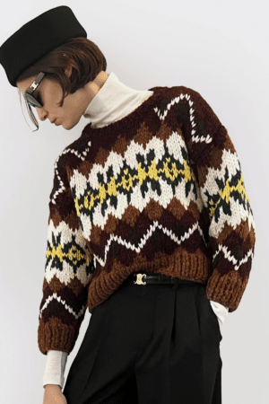 [셀린느] 크루넥 스웨터 RY0I30N57