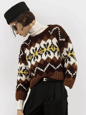 [셀린느] 크루넥 스웨터 RY0I30N57