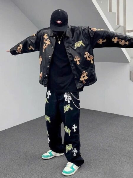 [크롬하츠] 섹스 레코즈 레더 재킷