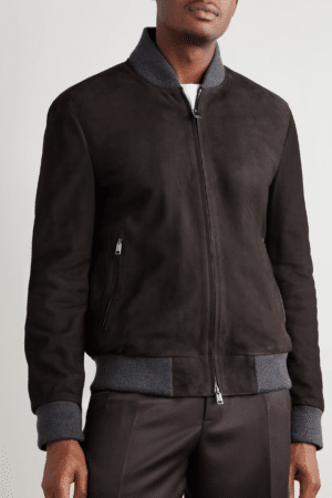 [브리오니] 스웨이드 블루종