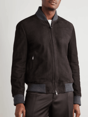 [브리오니] 스웨이드 블루종