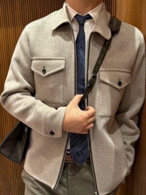 [벨루티] 스웨이드 보머 재킷