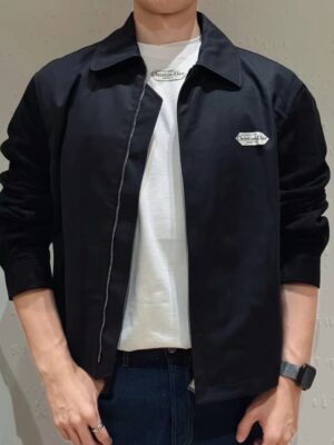 [디올] 크리스찬 디올 파리 태그 장식 지퍼 블루종 재킷 543L440A3051