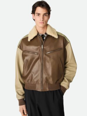 [보테가베네타] 나파 가죽 블루종