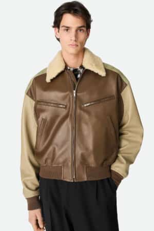 [보테가베네타] 나파 가죽 블루종