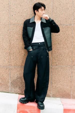 [루이비통] 모노그램 믹스 레더 워크웨어 블루종