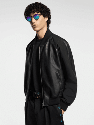 [루이비통] 모노그램 레더 믹스 트랙수트 블루종