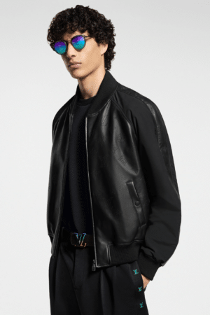 [루이비통] 모노그램 레더 믹스 트랙수트 블루종