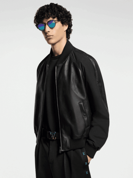 [루이비통] 모노그램 레더 믹스 트랙수트 블루종