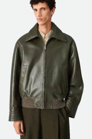 [보테가베네타] 레더 블루종