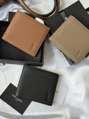 [생로랑] 까산드르 섀도우 이스트웨스트 그레인 가죽 지갑 687102 (2 COLORS)