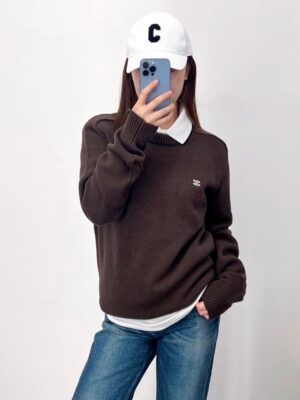 [셀린느] 트리옹프 크루넥 스웨터 2AC85048T