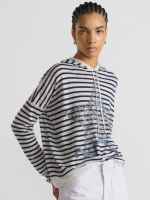 [디올] Dior Marinière 후드 니트 톱