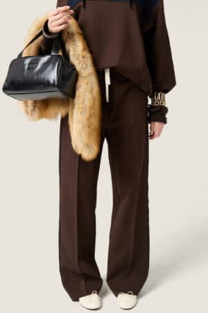 [미우미우] 패브릭 스티치 니트 팬츠 (2 COLORS)