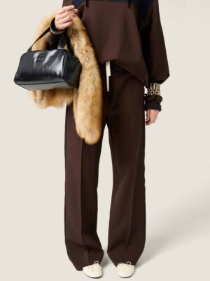 [미우미우] 패브릭 스티치 니트 팬츠 (2 COLORS)