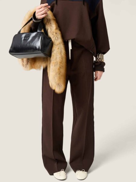 [미우미우] 패브릭 스티치 니트 팬츠 (2 COLORS)