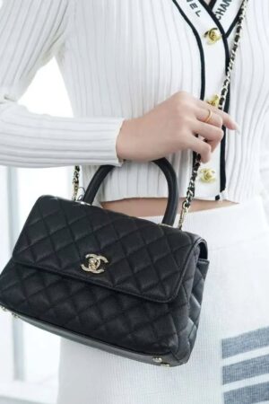 [베트남 출고] 샤넬 코코핸들 스몰 캐비어 블랙 A92990