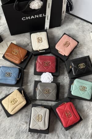 [샤넬] 클래식 램스킨 지퍼 카드지갑 AP2086 (11 Colors)