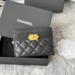 4-금장/블랙 그레인드 카프스킨