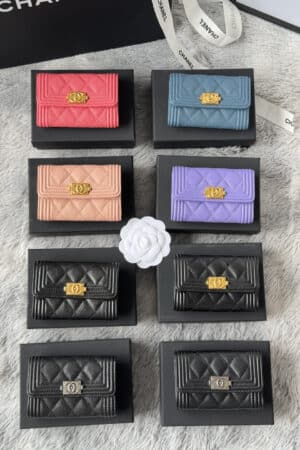 [샤넬] 보이 샤넬 플랩 카드 홀더 A80603