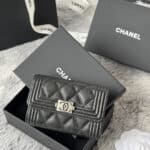 7-은장/블랙 그레인드 카프스킨