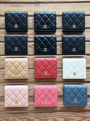 [샤넬] 클래식 CC 로고 똑딱이 반지갑 AP3178 (12 Color)