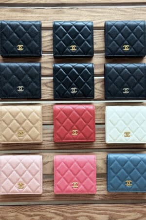 [샤넬] 클래식 CC 로고 똑딱이 반지갑 AP3178 (12 Color)