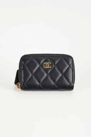 [샤넬] 클래식 지퍼 동전 카드지갑 램스킨 AP69271 (2 Colors)