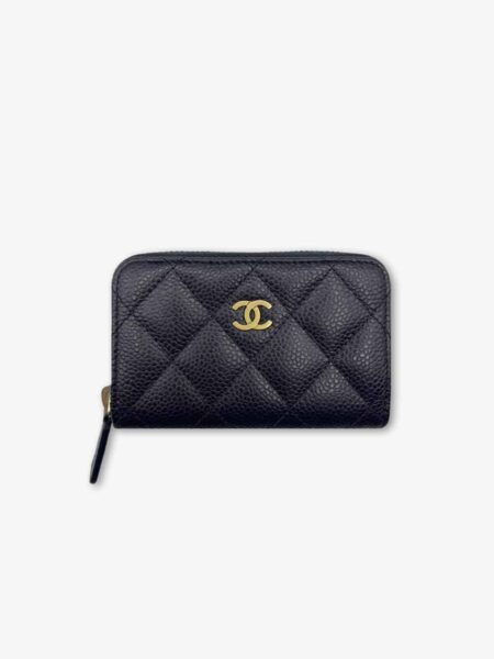 [샤넬] 클래식 지퍼 동전 카드지갑 캐비어 AP69271 (2 Colors)