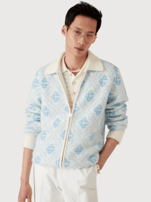 [카사블랑카] 모헤어 모노그램 지퍼 점퍼 MPF25KW