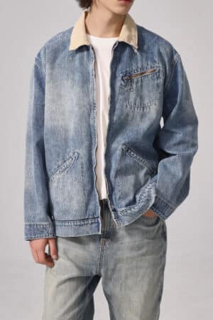 [메종 마르지엘라] Distressed 데님 자켓 S50AM0636