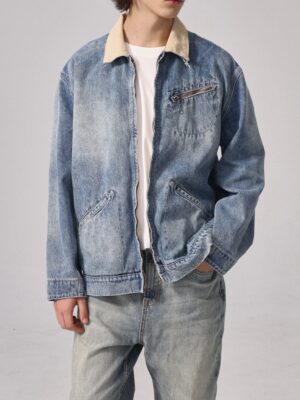 [메종 마르지엘라] Distressed 데님 자켓 S50AM0636