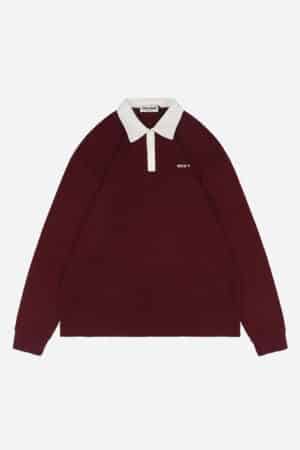 [미우미우] 로고 폴로 긴팔티