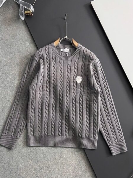 [브루넬로 쿠치넬리] 케이블 니트 스웨터 (3 COLORS)