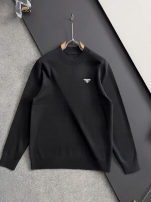 [프라다] 엘보우 패치 크루넥 스웨터 (2 COLORS)