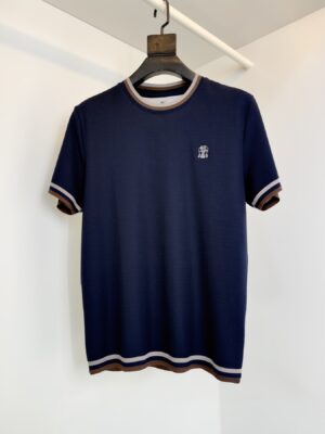 [브루넬로 쿠치넬리] 로고 자수 티셔츠 (2 COLORS)