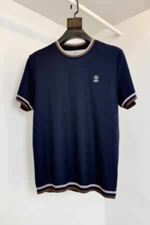 [브루넬로 쿠치넬리] 로고 자수 티셔츠 (2 COLORS)