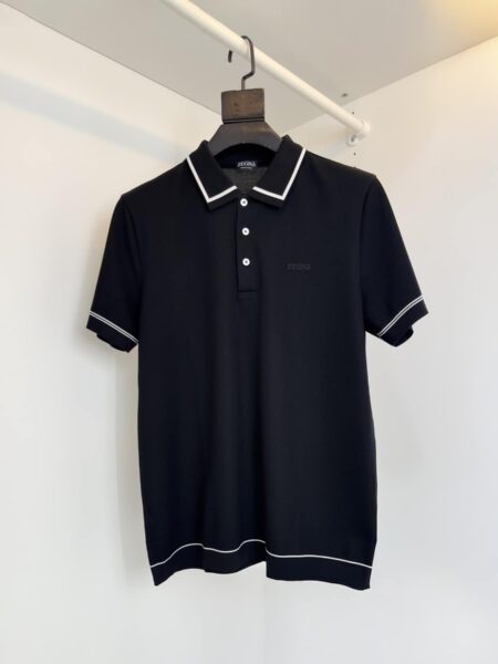 [제냐] 니트 반팔 폴로 셔츠 (4 COLORS)