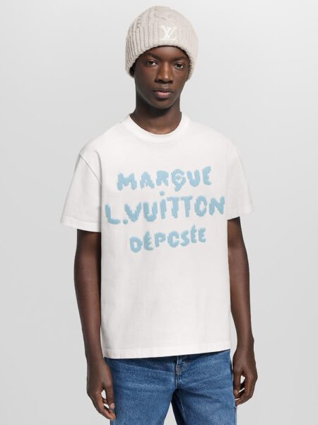 [루이비통] 엠브로이더드 시그니처 티셔츠 1AIKD4