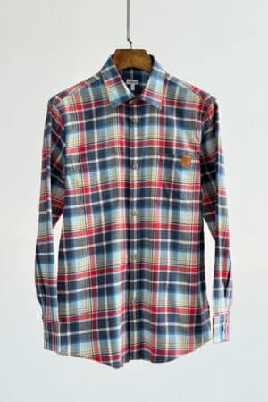 [로에베] 코튼 체크 셔츠