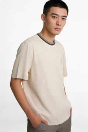 [브루넬로 쿠치넬리] 로고 자수 코튼 티셔츠 (3 COLORS)