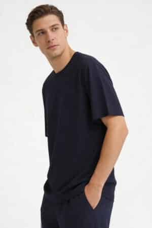 [브리오니] 숏 슬리브 크루넥 티셔츠 (2 COLORS)